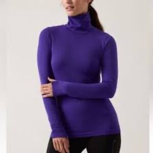 Athleta M Flurry Blizzard Turtleneck Top